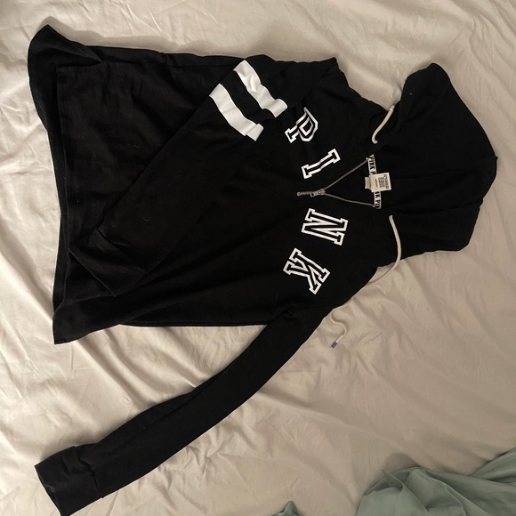 Pink Dot Half Zip Sweater